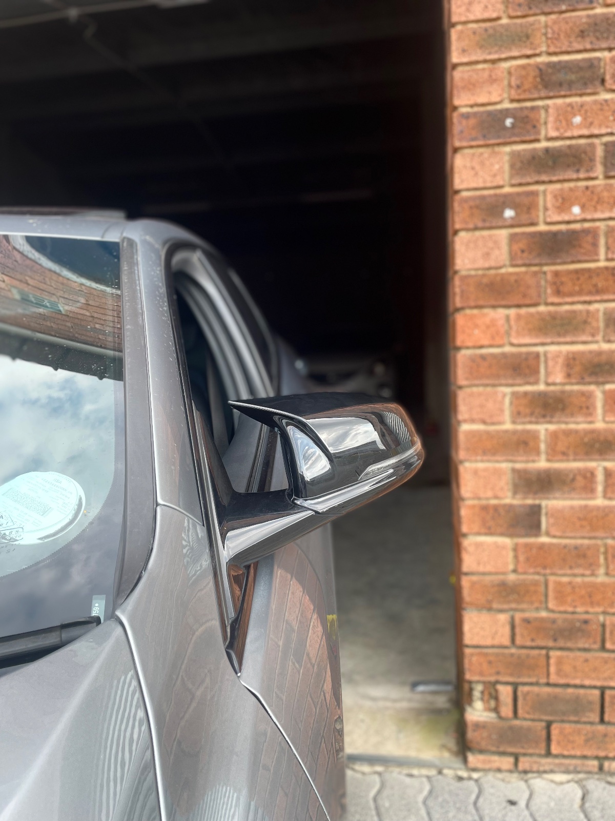 Gloss Black M Style Mirror Caps