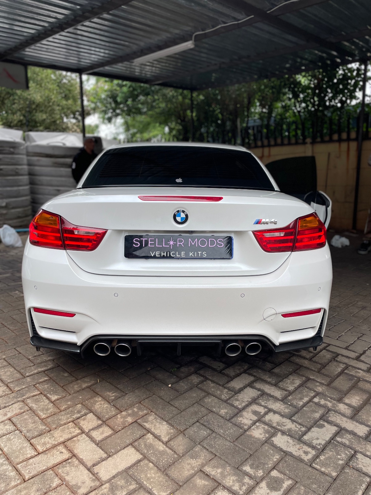 Gloss Black Vorsteiner Style Rear Diffuser