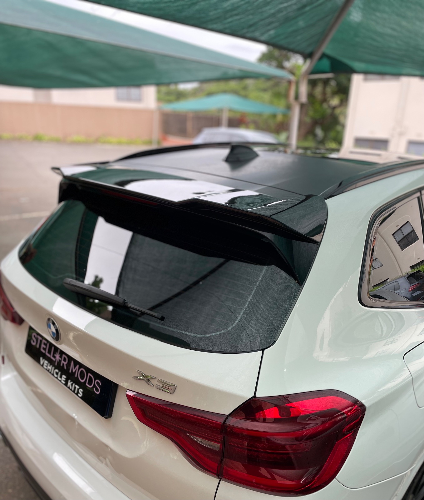 Gloss Black X3M Style Roof Spoiler 