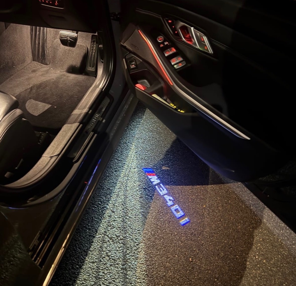 Custom M340i 3D Laser Shadow Lights