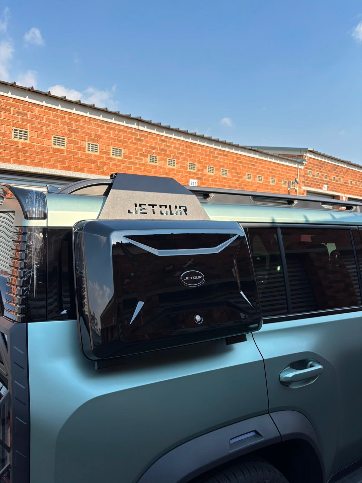 Gloss Black Defender Style Side Storage Box 