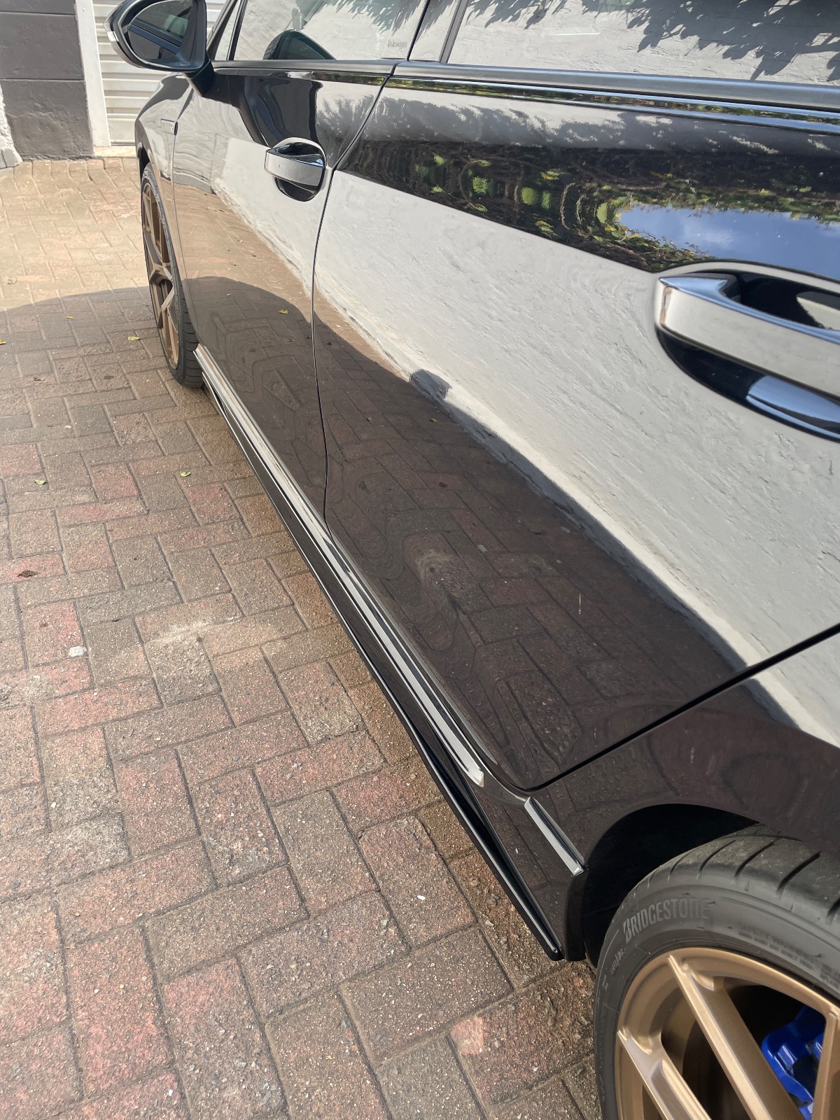 Gloss Black GTI/R Maxton Style Side Skirts